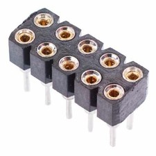 5 x 10 Pin Double Row Turned pin Socket Connector 2.54mm