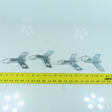 Bolt-On Top Plate Steel Swivel Lock 3-7/8" Plate 3/8" Pin Lot Of 4