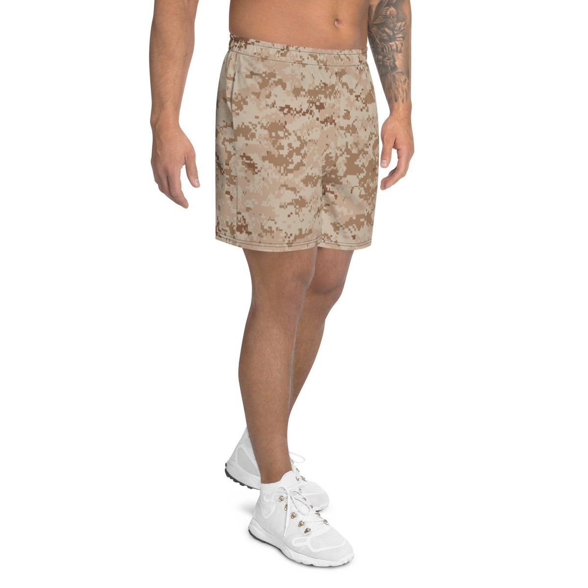 TACTICAL DESERT CAMO Men's Athletic Long Shorts | eBay