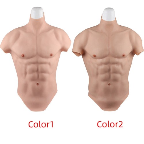Costume Muscolo Finto Uomo Seno Seno in Silicone per Cosplay Simulazione Muscoli - Imagen 7 de 15