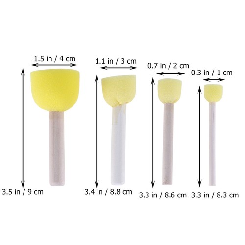 Furniture Art Crafts Brush Kid Chalk Wax Brush Sponge Painting Brush - Picture 2 of 12