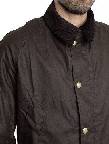BARBOUR ASHBY WAXED JACKET - Men’s US 38 UK 38 - Lifetime Wax Brown Coat NWT Men - Picture 15 of 23