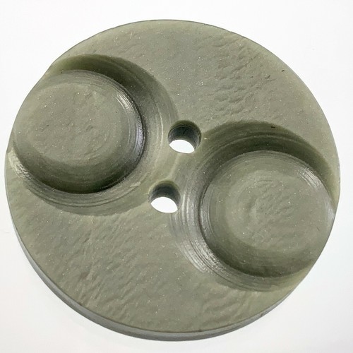 Vintage Carved Bakelite Gray Color Garment Button 1.1in Set Of 2 Pattern 983A - Picture 7 of 11