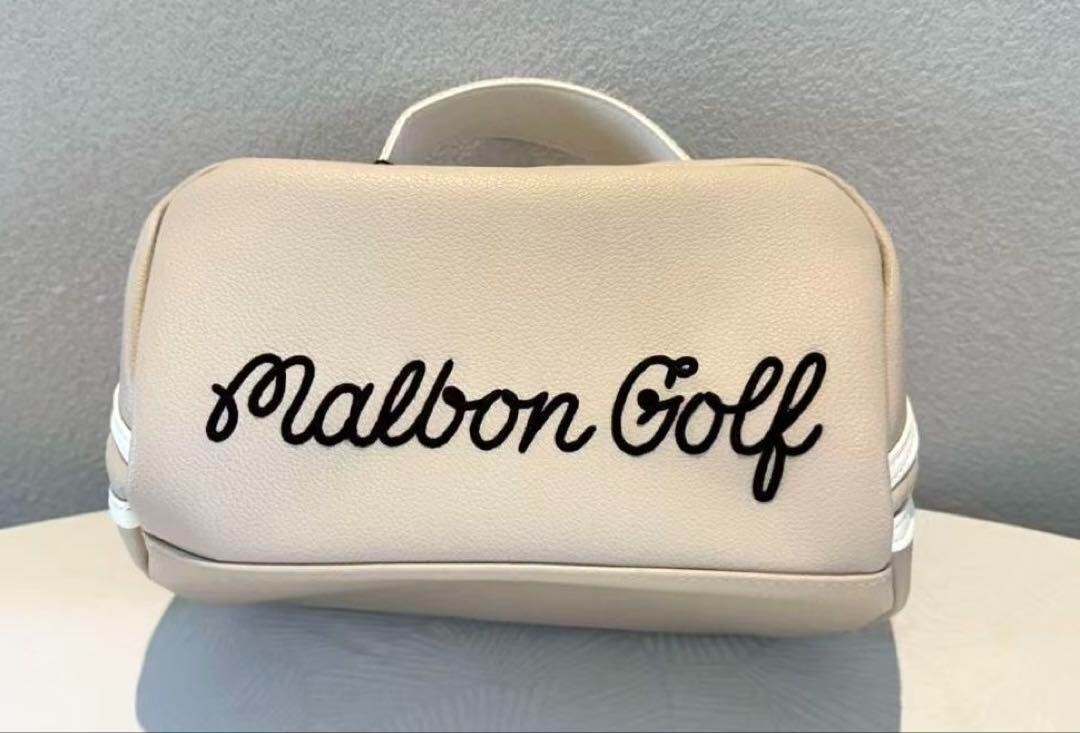 【MALBON】M4142PBG02 Women’s Enamel Club Pouch ■WOMAN New Malbon Golf Cart Bag Handbag Pouch 2 Colors White or