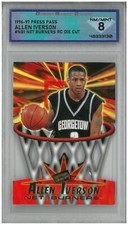 1996-97 Press Pass ALLEN IVERSON #NB1 Net Burners Die Cut Rookie💎 DSG 8 NM/Mint