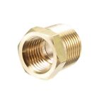 1/8 NPT Male to 5/16 UNF Female Reducer Oil Pressure Gauge Adapter Brass sump