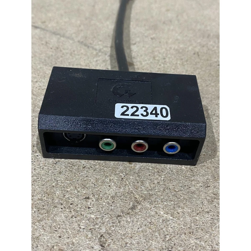 Gigabyte Composite Adapter Cable Black Portable Compact S-Video 9-PIN Plug - Image 3 of 4