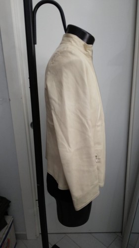 VERA PELLE Giacca in vera pelle usato donna woman PANNA Tg XS XYM743L - Imagen 5 de 12
