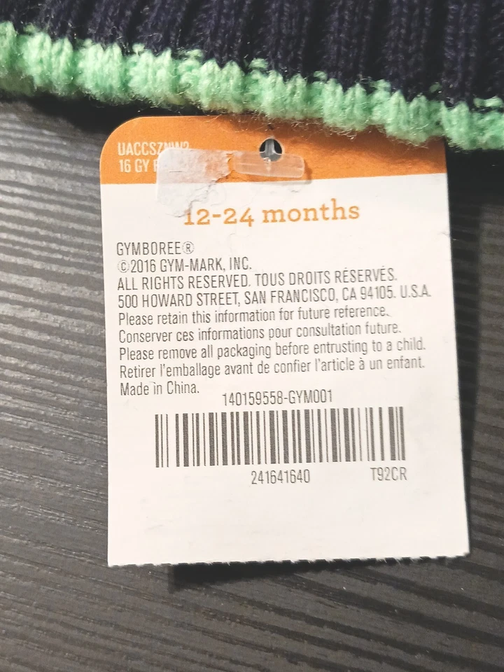 Chapéu Gymboree infantil Halloween BOO gorro bebê criança tamanho 12-24 meses - Imagem 4 de 4