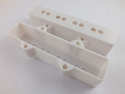 JAZZ BASS PICKUP COVERS Matched Pairs or Single in BLACK, WHITE or CREAM - Picture 9 of 13