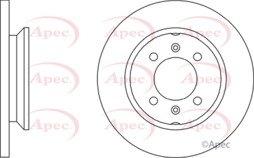 Disco de freno delantero APEC FAM8405 para Rover 100 Metro 1990-1998 Maestro 1990-1994 - Imagen 2 de 2