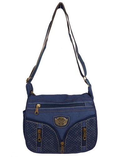 Vintage Messenger Bag For Women And Men Shoulder Bag Denim 5515 - Picture 17 of 49