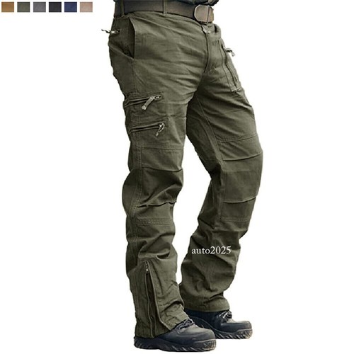 Cargo Herren Freizeithose Kampfhose Outdoor Tactical Wandern Multi-Pocket Gr. - Bild 2 von 28