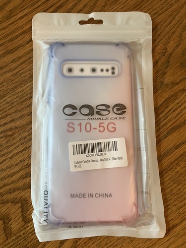 Samsung Galaxy S10 5G TPU Phone Cover Case Blue and Pink - Brand GUFUWO - Picture 3 of 4