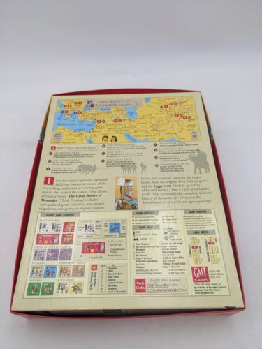 GMT Great Battles Of Alexander Deluxe 2003 Edition New Open Box W/ Rep Counters - Picture 3 of 11