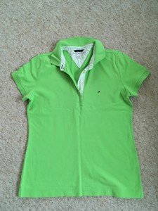 lime green tommy hilfiger shirt
