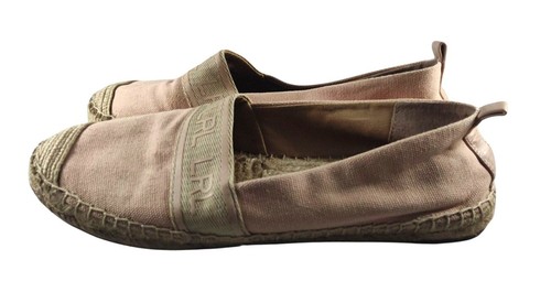 Lauren Ralph Lauren Women's Caylee III Light Pink Size 9 Flat Espadrille Shoes - Picture 2 of 11