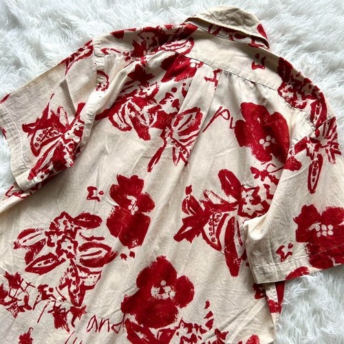 45R / 45rpm Aloha Shirt Cotton Floral pattern Collared Shirt Excellent condition - Picture 9 of 11