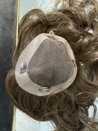ASPEN 100% Human Hair-  Topper in Brown NEW - Picture 5 of 6