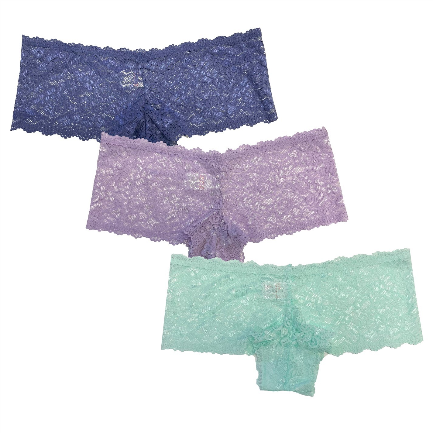 Be You Damen-Шорты 3er-Pack-Spitze