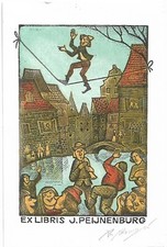 VLADIMIR VISHNIAK: Exlibris für J. Peijnenburg