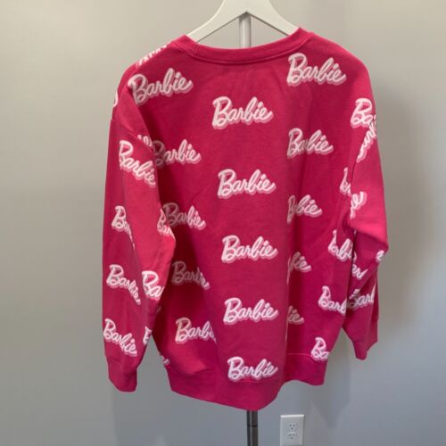 Maglione Juniors Barbie rosa stampa tutto over taglia XL - Foto 2 di 5