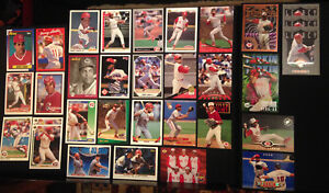 Barry-Larkin-Cincinnati-Reds-34-ct-1990s-Baseball-Card-Lot-HOF-Hall-of-Famer