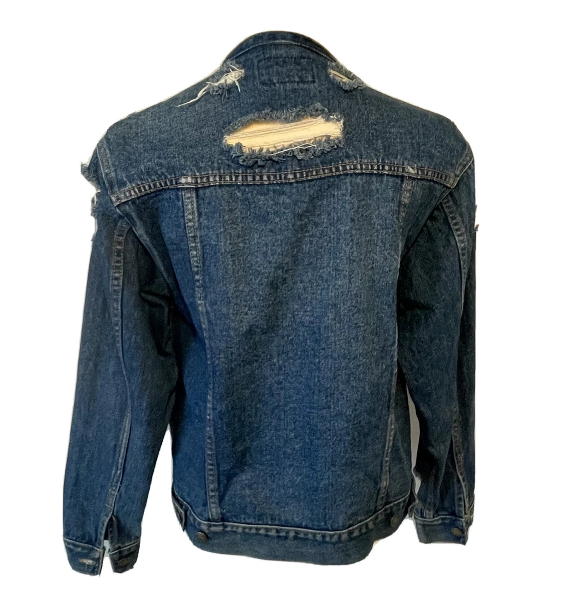 Weathered blues denim best sale jacket