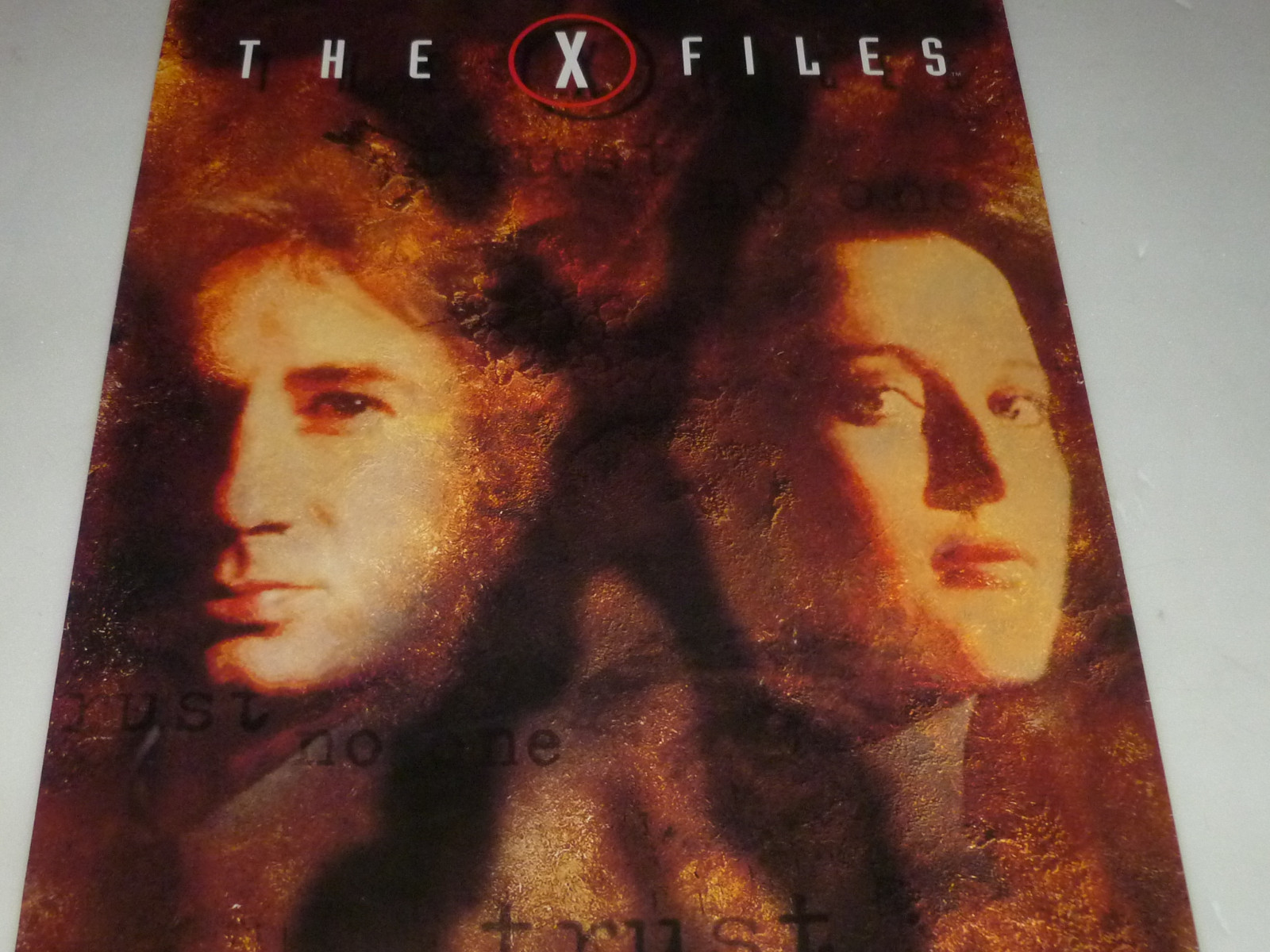 VINTAGE THE XFILES MOVIE POSTER VHS 1996 DAVID DUCHOVNY GILLIAN