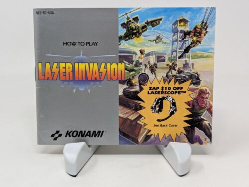 Laser Invasion (NES Nintendo, 1991) Manual Only Konami VTG ~ Ships Fast - Picture 1 of 6