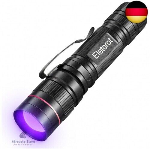Eletorot UV Taschenlampe LED Handlampe Schwarzlicht, Detektor für Falsche  - Bild 1 von 7
