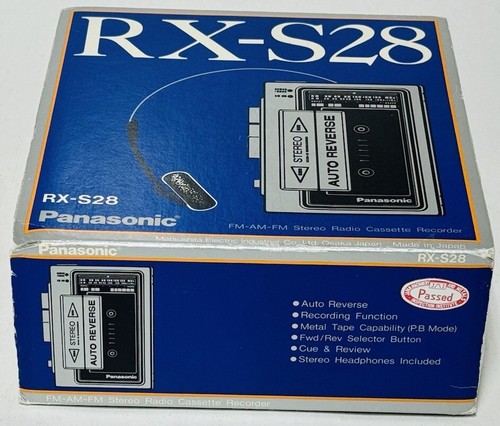 Reproductor de casete estéreo AM/FM Panasonic RX-S28 - (para piezas) - con caja - Imagen 3 de 16