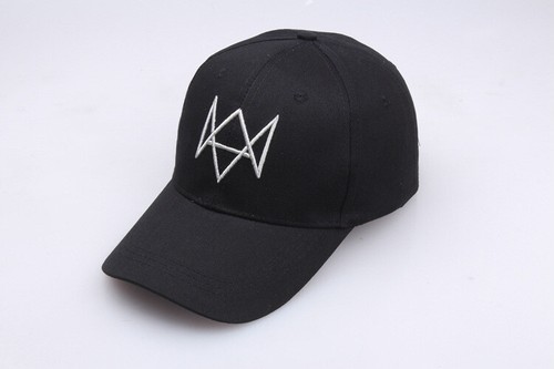 Cosplay Watch Dogs Aiden Pearce Baseball Cap Embroidery Sun Hat Peaked Cap Black - Picture 9 of 14