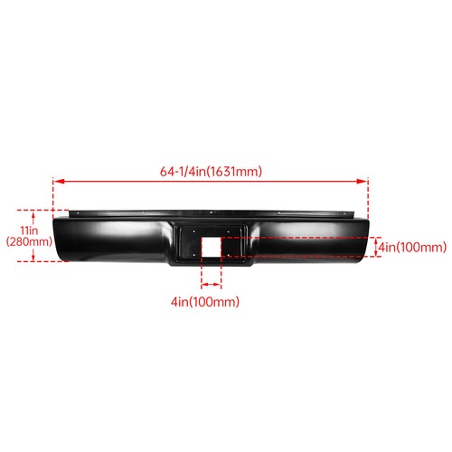 Rear Bumper Roll Pan W/ Light & W/O Light For Chevy GMC C/K1500 2500 3500 88-98 - Picture 2 of 50