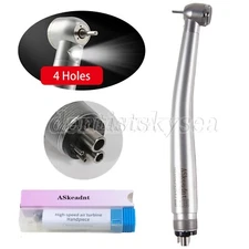 Dental Fiber Optic E-generator LED High Speed Handpiece Turbine 4 HOLE