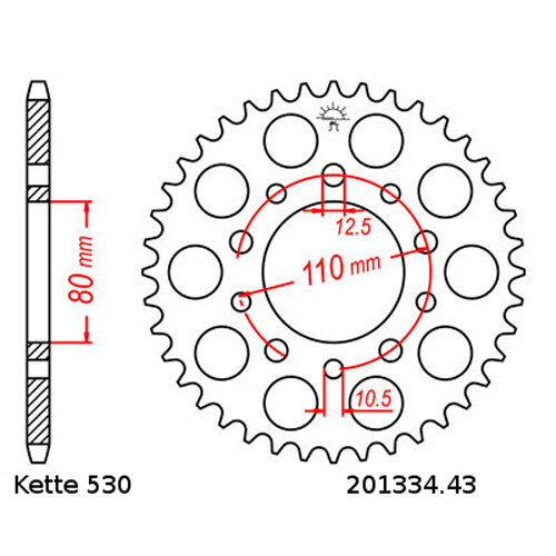 Chain Set Honda CBR600F 87-90 Chain DID 530 Zvm-X 110 Open 15/43 - Picture 3 of 4