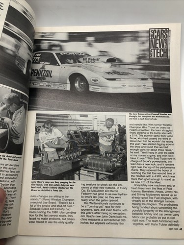 Drag Racing Magazine May 1990 Hot! Winternats Flying Pro Stocker (W3) - Picture 3 of 5