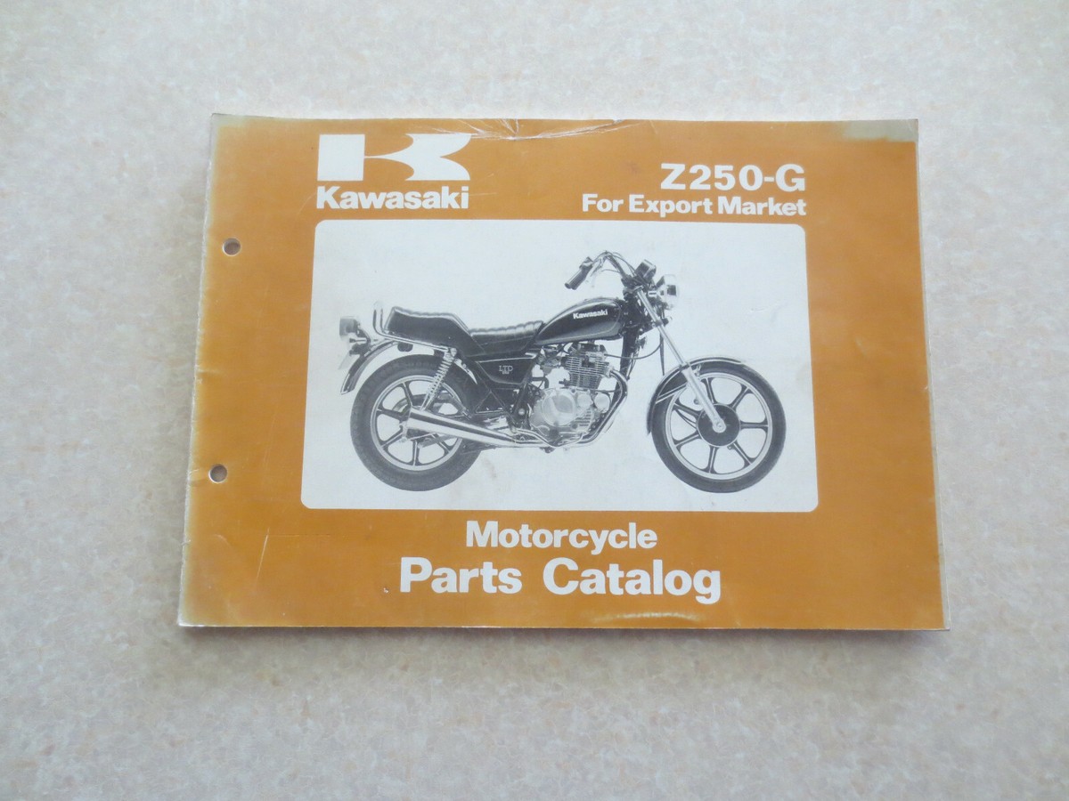 1981 1982 Kawasaki Z250-G for export market Illustrated motorcycle 