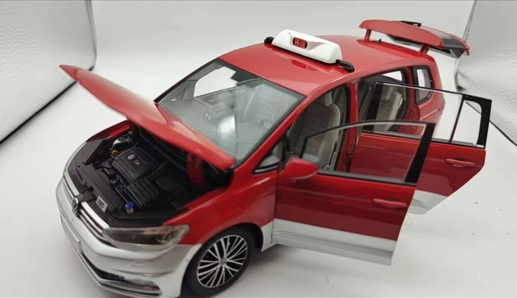 1/18 Volkswagen All New Touran L TAXI car model RED | eBay