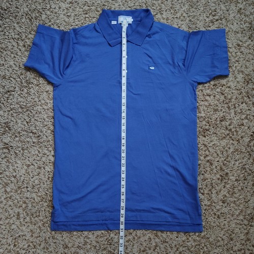 Camisa Polo Southern Tide Azul Hombre Talla L Calce Original Manga Corta - Imagen 6 de 8