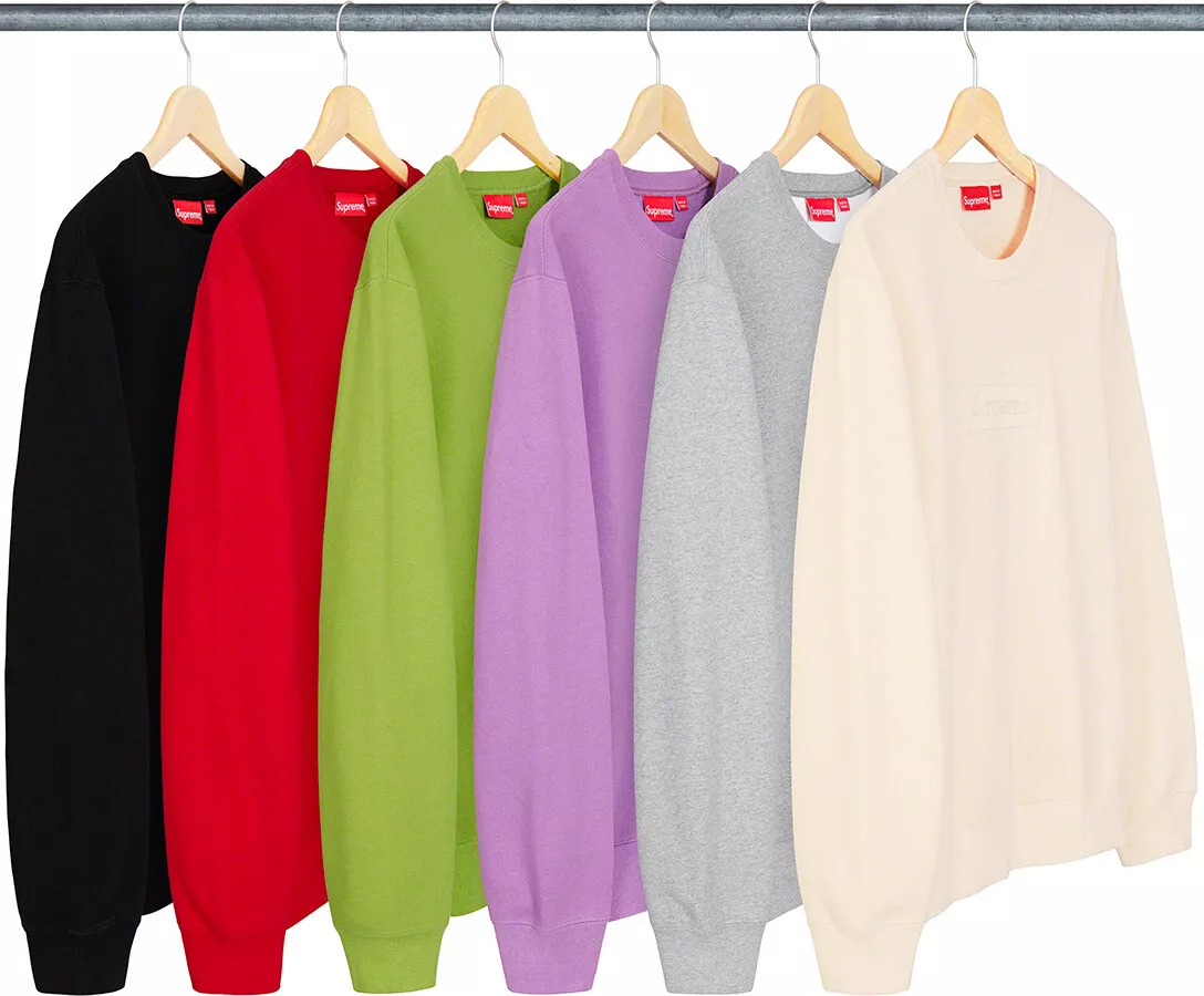 Cutout Logo Crewneck box logo supreme XL