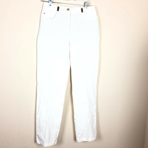 St-John-Sport-By-Marie-Gray-White-Straight-Leg-Pants-Jeans-Women-039-s-Size-8-EUC