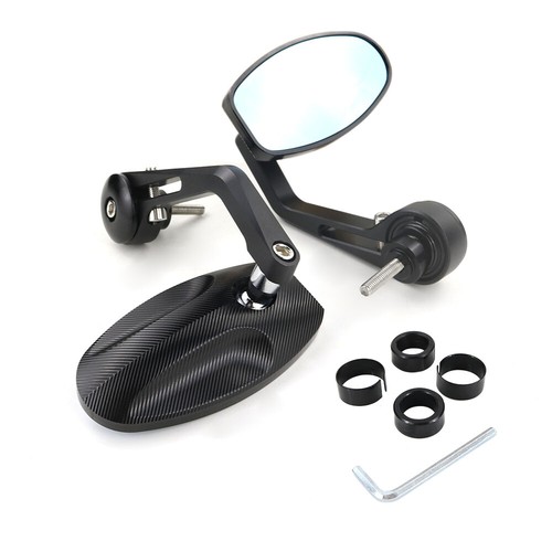 Rearview Handle Bar End And Mirror Fit For Honda GROM MSX125 CB500X 2013-2021 - Picture 14 of 17