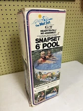 NOS Vintage Intex The Wet Set Snapset Pool 6ft. x 15in no. 58450 New 1985