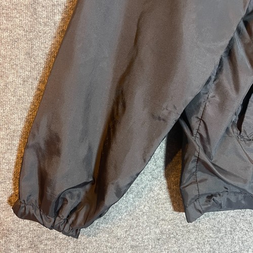 LRG Lifted Research Group Jacket Large Black Windbreaker Snap Large Logo Mens. - Picture 6 of 15