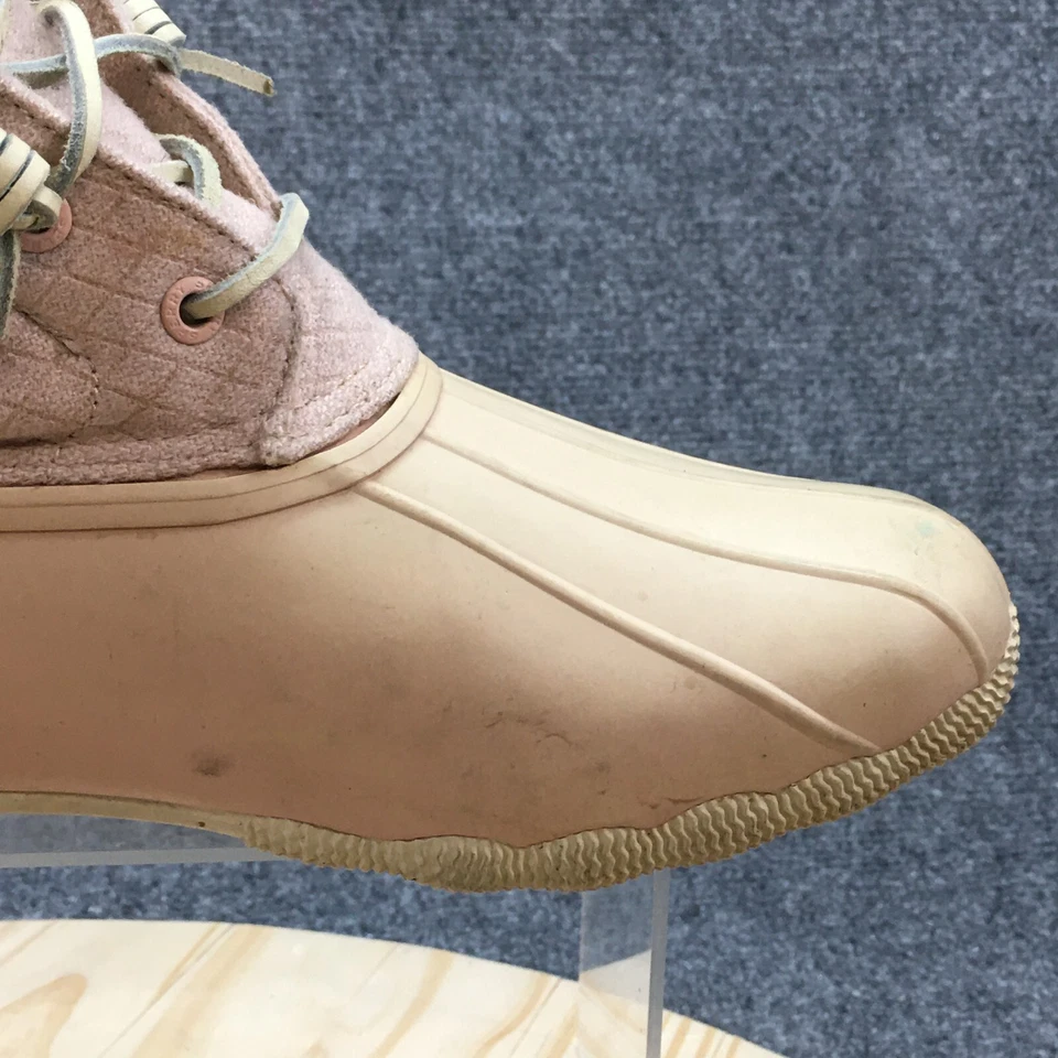 Botas de lluvia Sperry para mujer 8,5 rosa agua salada impermeables goma tobillo STS82038 Foto 3 de 4