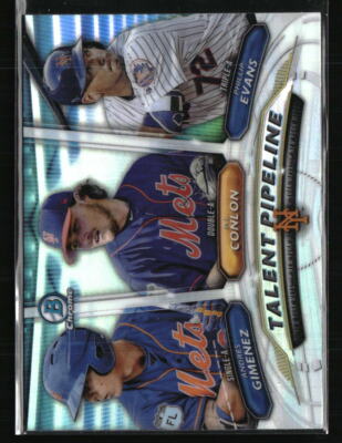 Phillip Evans / P.J. Conlon / Andres Gimenez 2018 Bowman #TP-NYM  Baseball Card