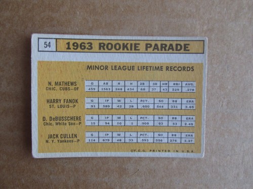 1963 TOPPS BASEBALL CARD SINGLES COMPLETE YOUR SET U-PICK #1-269 UPDATED 10/26 - Picture 80 of 379