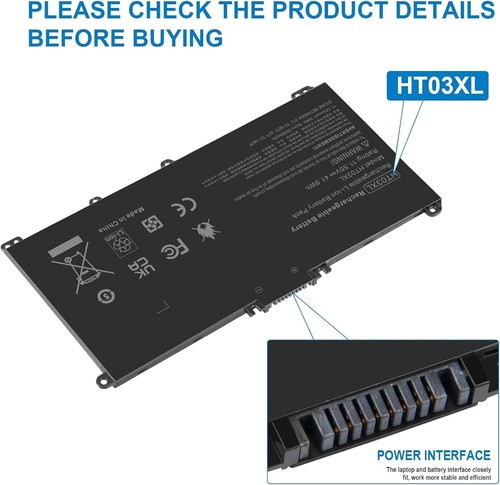 HT03XL Battery HP Pavilion 14 15 17 Series 15-DA 15-DB 15-DW 17-BY L11119-855 - 第 4/7 張圖片