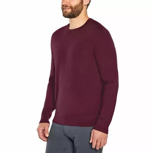 Suéter de Lana Merino Banana Republic Para Hombre Calce Ajustado Cuello Redondo C23 - Imagen 14 de 15